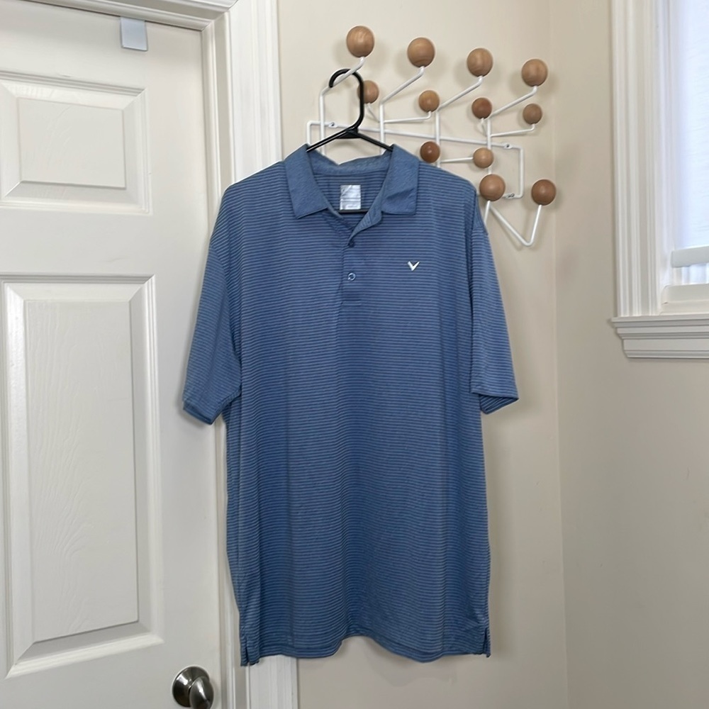 Callaway - Golf Polo Shirt - Blue/Grey - XL